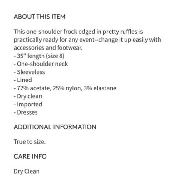 NWT J. Crew Yass One-Shoulder Ruffle Dress Size 12 - Picture 6 of 6